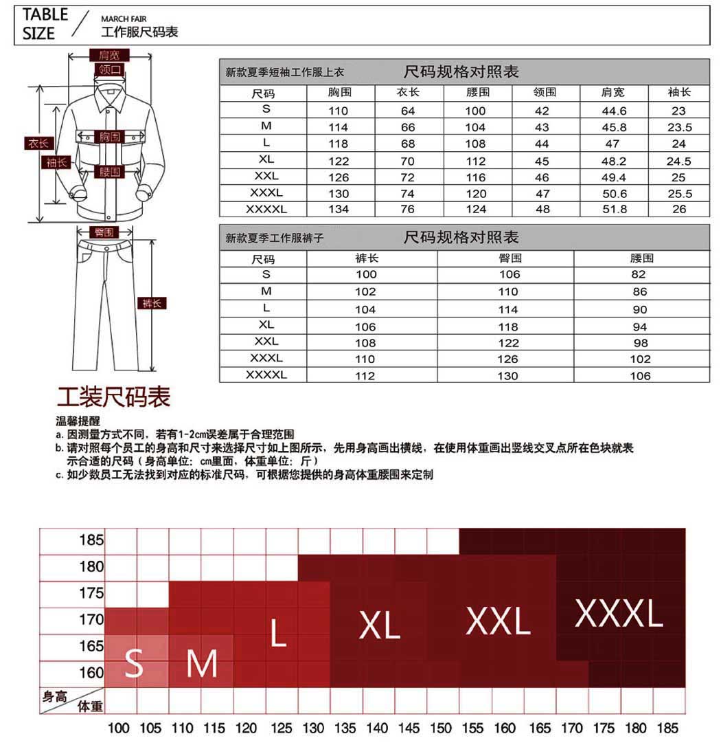 湖兰色短袖工作服AD11-2(图5)